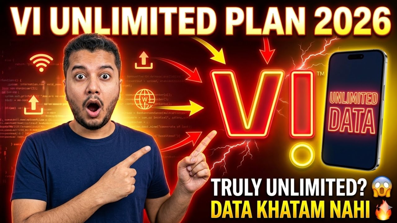 Vi Unlimited Data Plan 2026 | Vi New Unlimited Data Recharge Plan Full Details