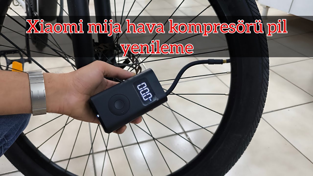 Xiaomi mija hava kompresörü batarya yenileme // mi mija kompresörü batarya // lastik şişirme batarya