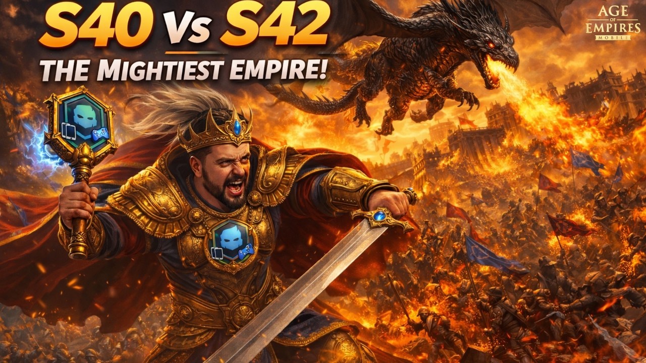 S40 Vs S42 in The Mightiest Empire | The One Team | LIVE BATTLE | Age Of Empires Mobile