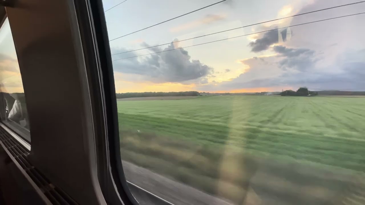 À bord d'un TGV Duplex sur la LGV Atlantique