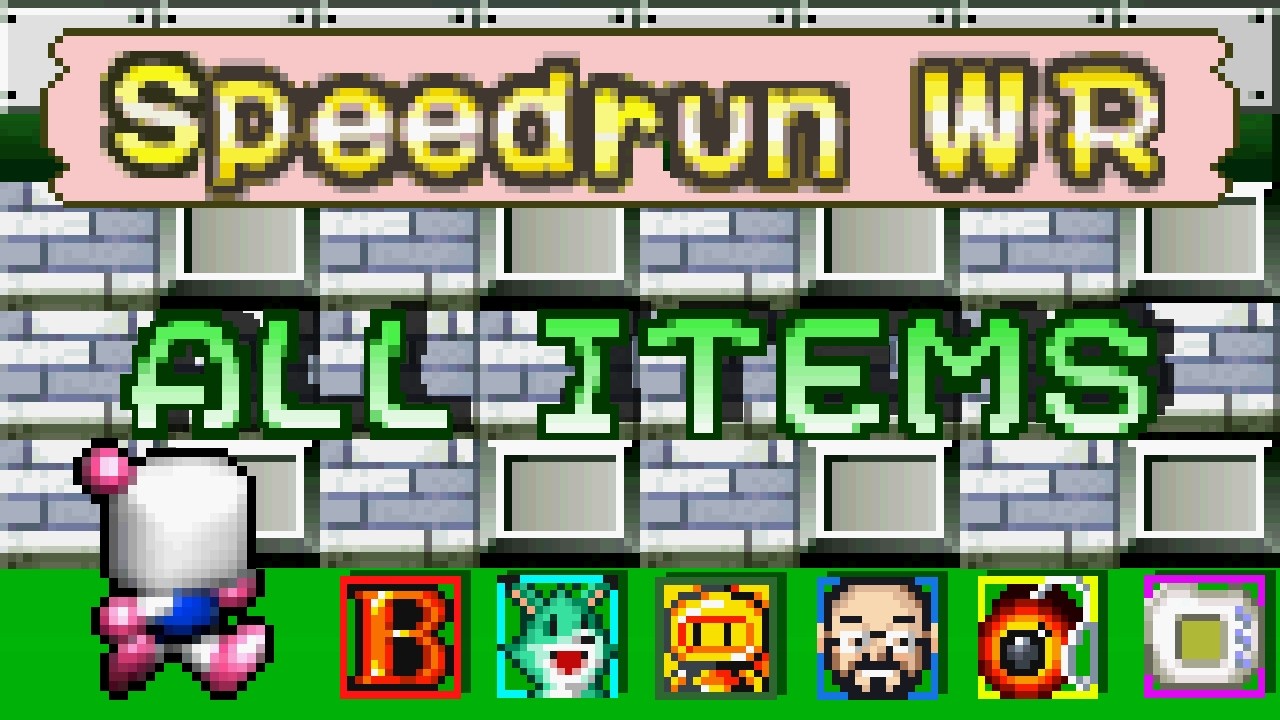 Bomberman Party Edition - All Items Speedrun (