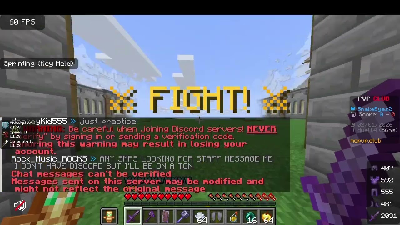 Playing Mace PVP......again
