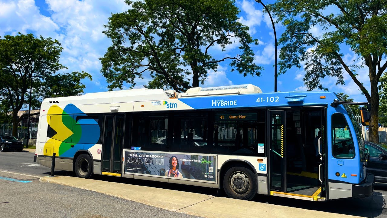 [STM] Trajet de bus sur la ligne 41 Quartier Saint-Michel / Ahuntsic OUEST