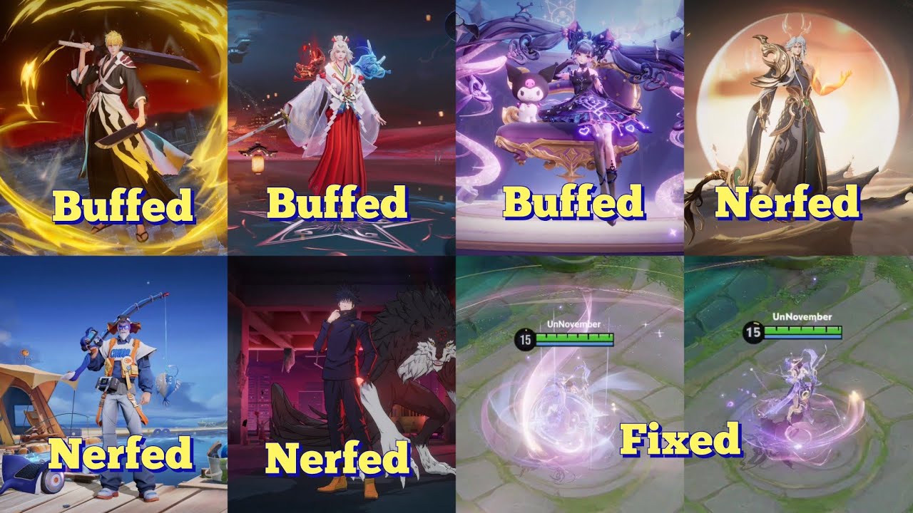 PATCH NOTE 11/27 | FIXED, BUFFED & NERFED | HONOR OF KINGS