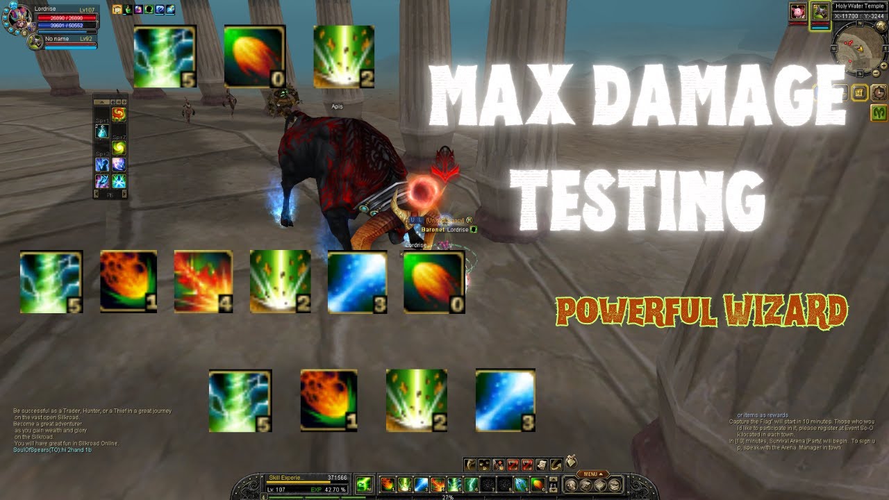Wizard İle Maksimum Damage &Ccedil;ıkartmak l Lordruse Deneysel