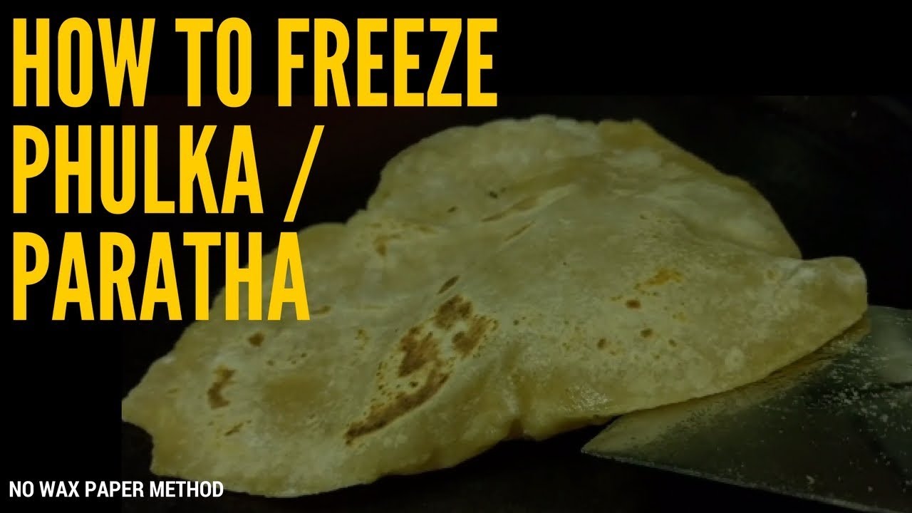 How to freeze phulka and Paratha - Meal prep series  | No wax paper & Easy method
