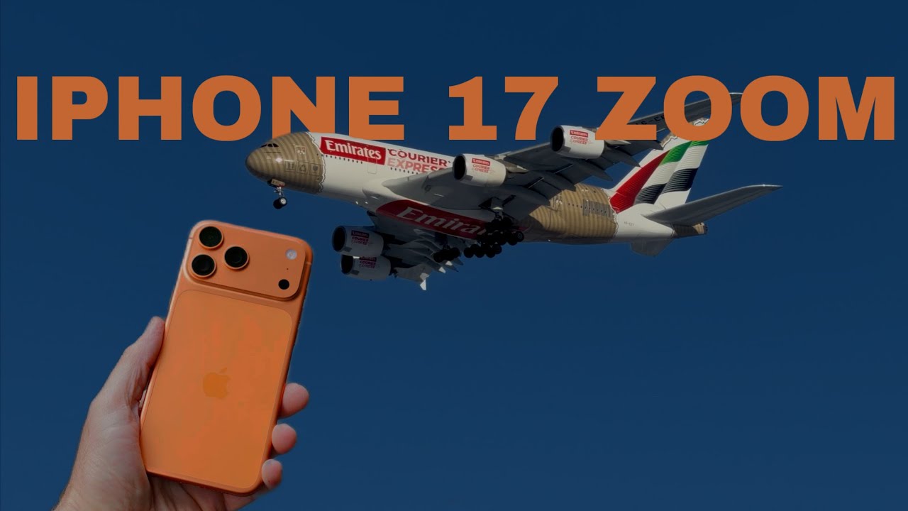 iphone 17 pro max 4K Camera Quality & Zoom Test on Planes Landing 🤯