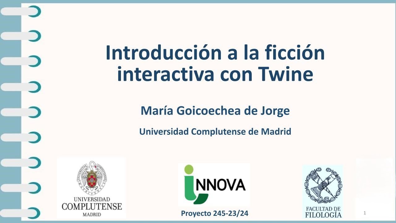 Introducción a la ficción interactiva con Twine