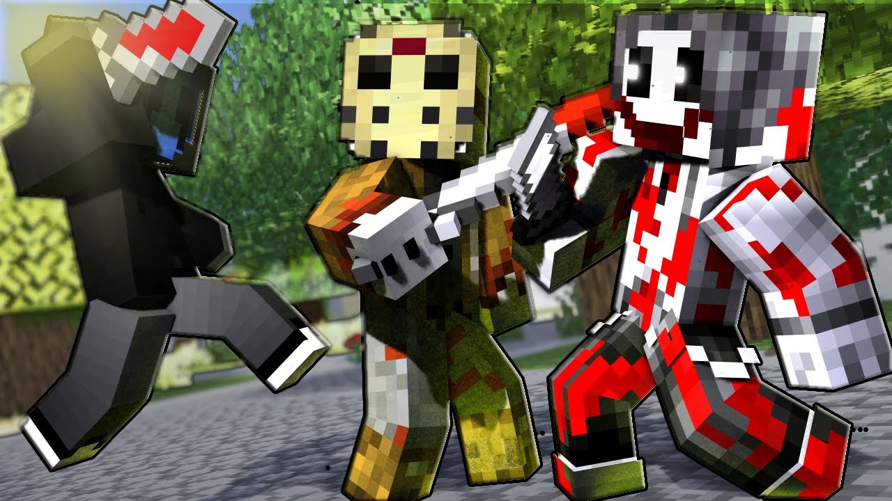 Jason Voorhees VS Jeff The Killer & Eyeless Jack (Minecraft Animation)