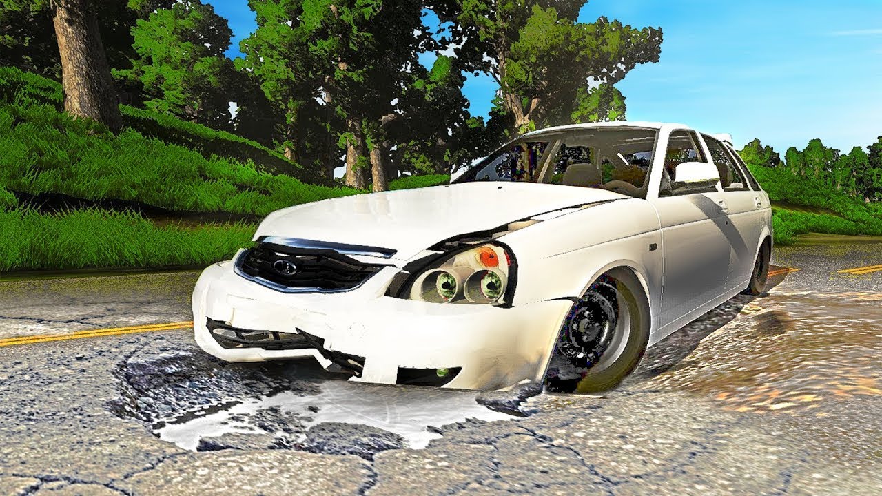 РУССКИЕ ДОРОГИ ПРОТИВ МАШИН - BeamNG Drive