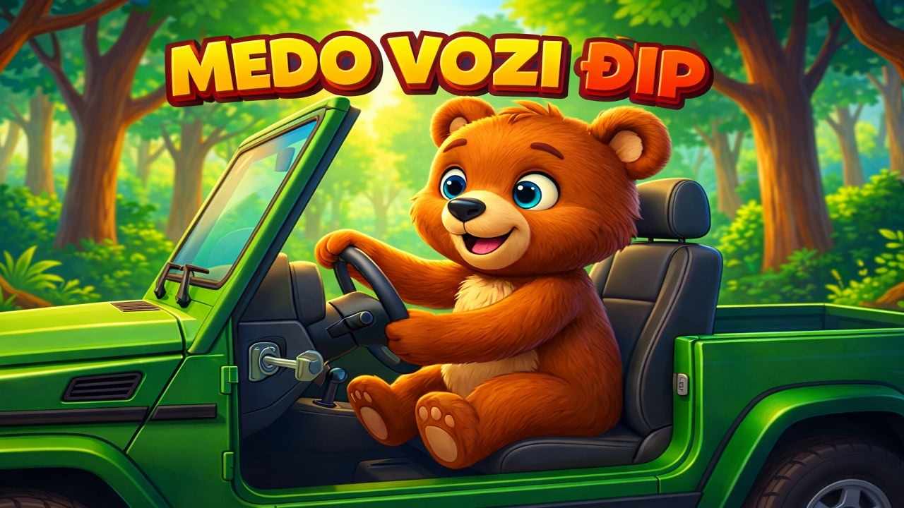 Medo Vozi Đip 🐻🚙 | Vesela Dječija Pjesmica | Šumski Drugari