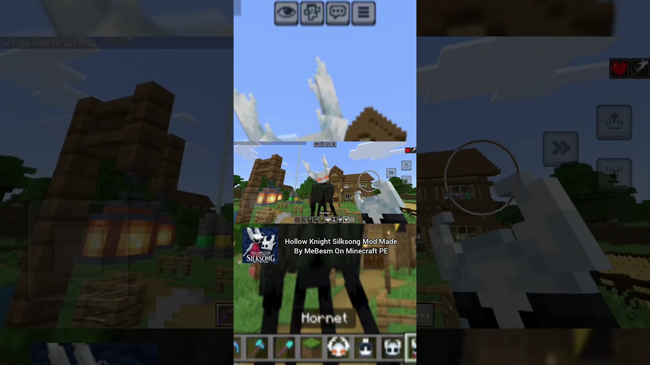 Hollow Knight Silksong Mod Made By MeBesm On Minecraft PE #minecraft #hollowknightsilksong