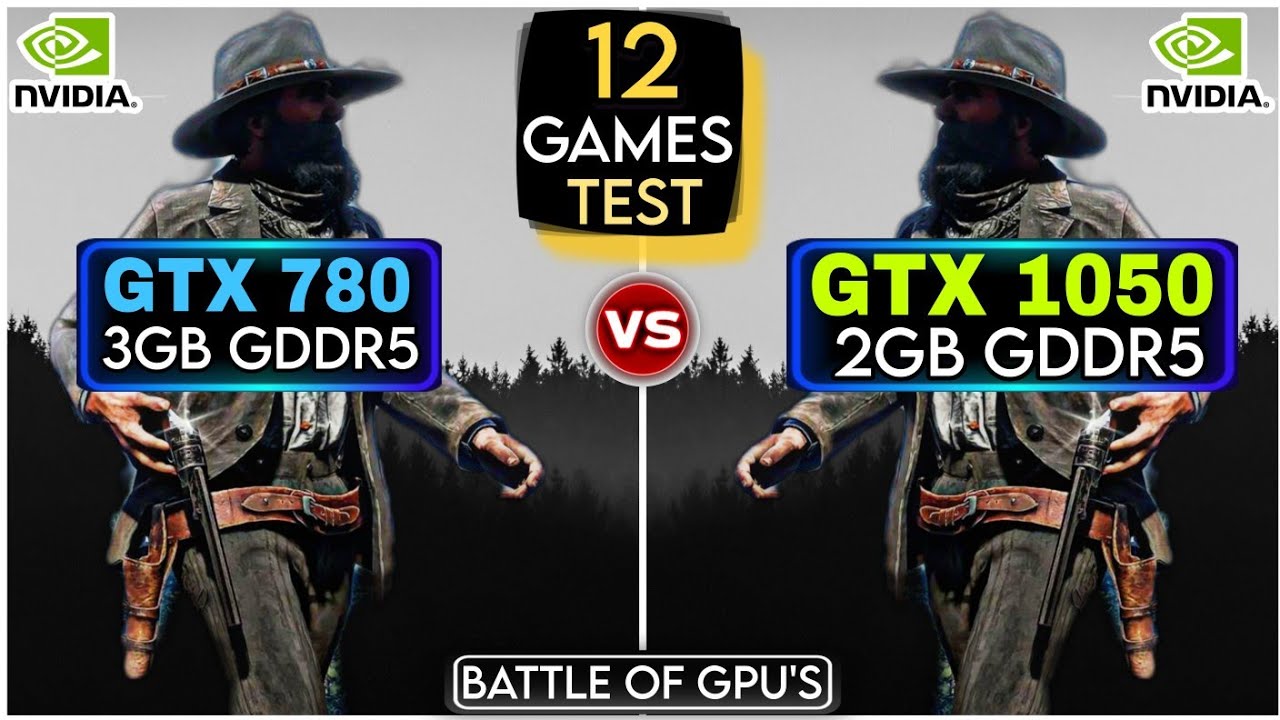 GTX 780 vs GTX 1050 | 12 Games Test | Battle Of Gpu's !