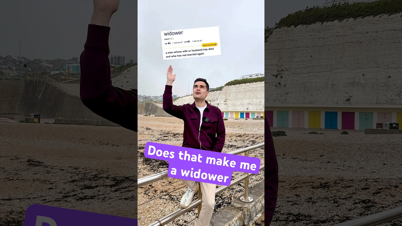 The dictionary says I&rsquo;m a widower