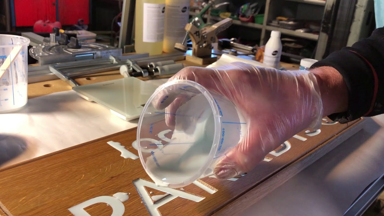 The making of a glowing sign