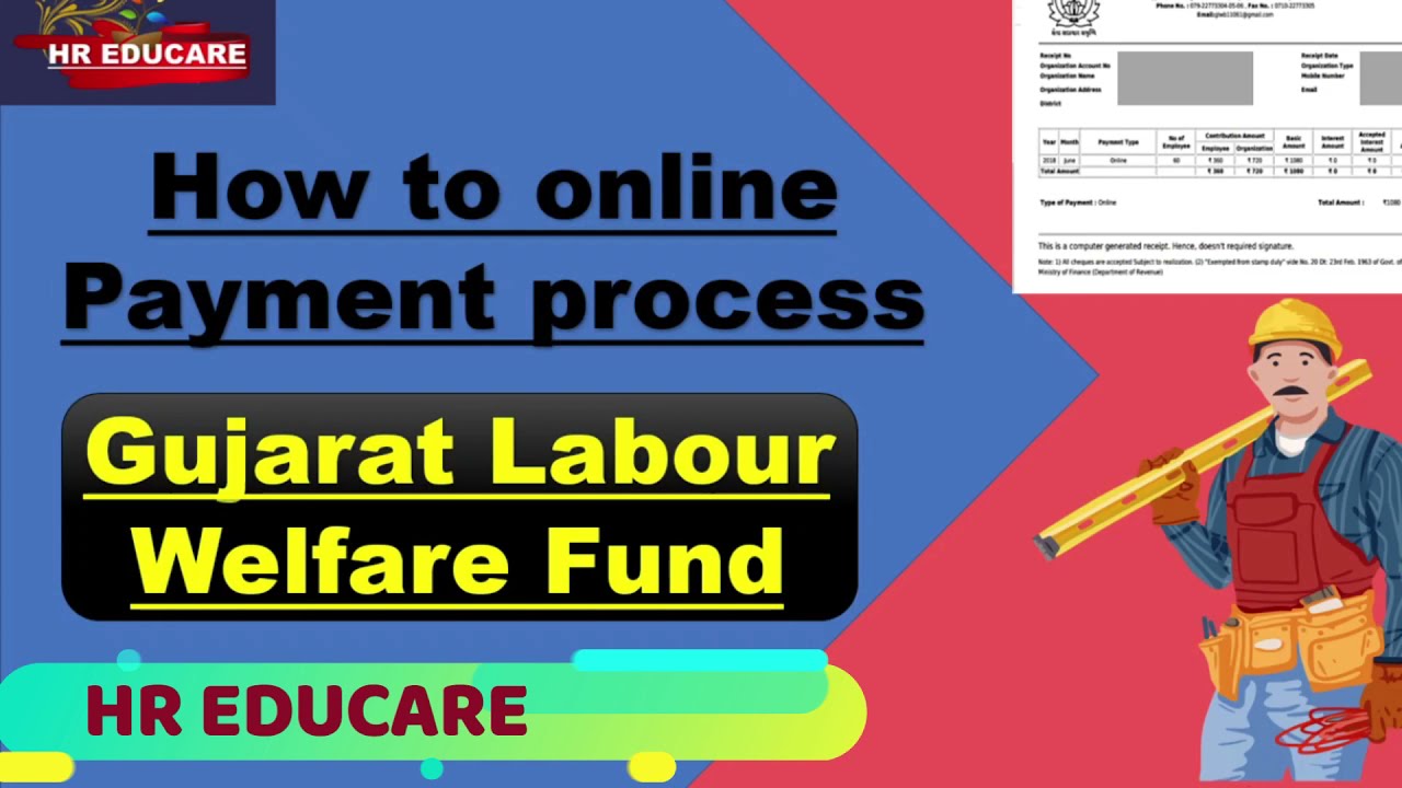 How to online pay Gujarat Labour welfare fund