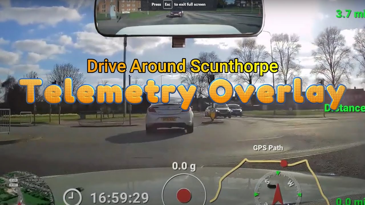 Drive around Scunthorpe with Telemetry Overlay - #amazing #relaxing #driving #videos