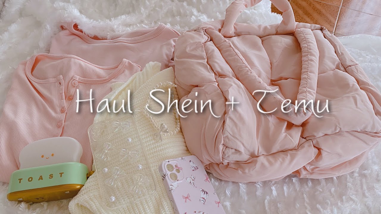 Shein+Temu haul 🎀 | pink and aesthetic