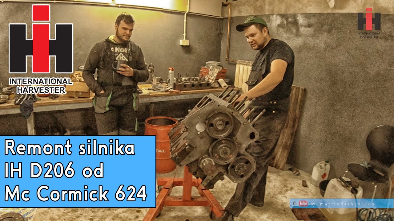 remont silnika IH D206 od Mc Cormick 624 część 1