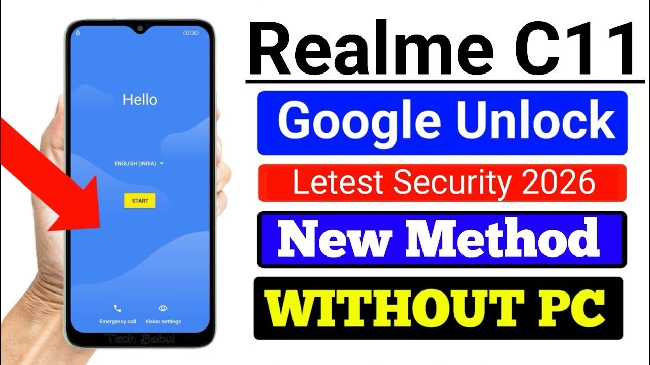 Realme C11 Google Unlock Letest Security 2026 New Method WITHOUT PC