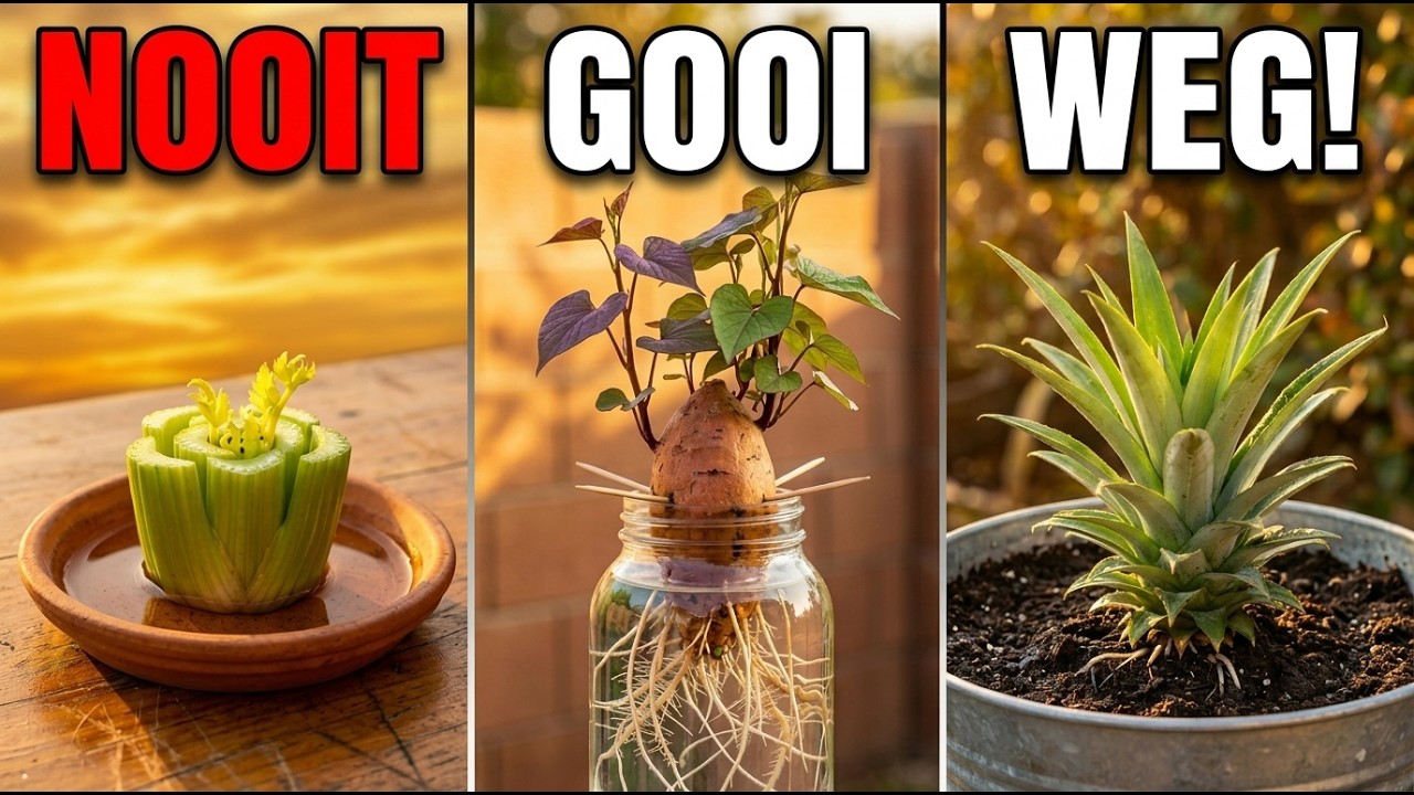 13 Keukenrestjes Die Je NOOIT Moet Weggooien (Ze Groeien Terug Tot GRATIS Voedsel!)