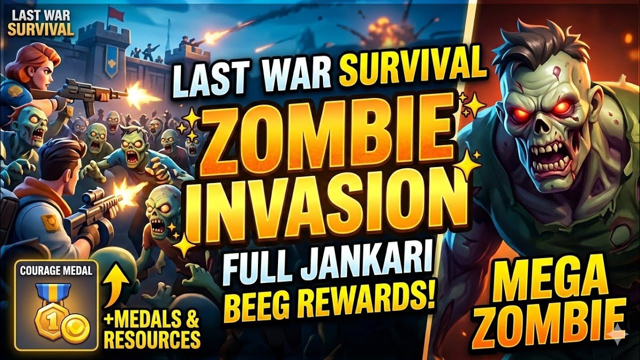 Last War Zombie Invasion Event Full Jankari 🥇🪙