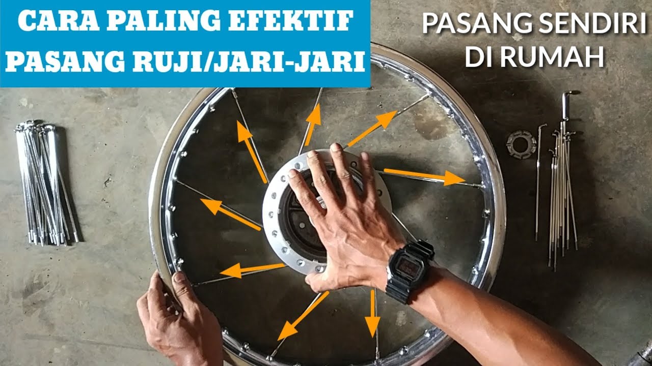 Cara Cermat Pasang Jari Jari atau Ruji Motor