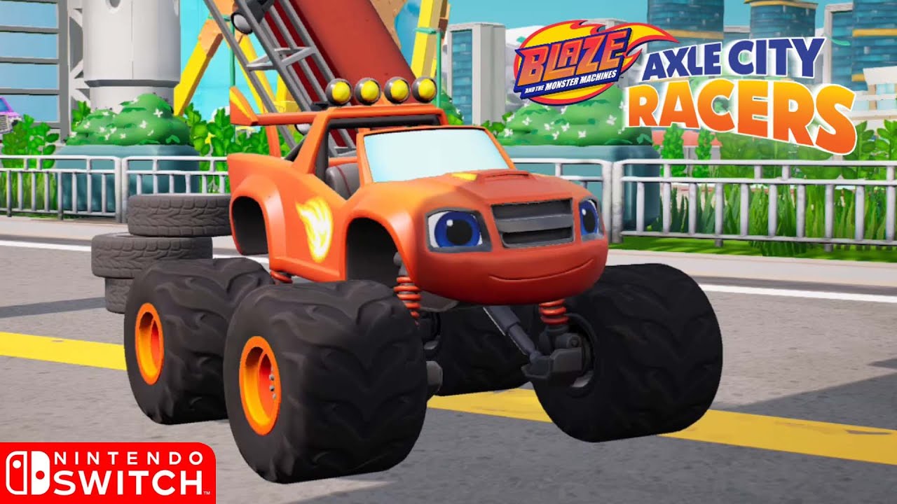 Blaze and the Monster Machines: Axle City Racers - Nintendo Switch Gameplay (2021)