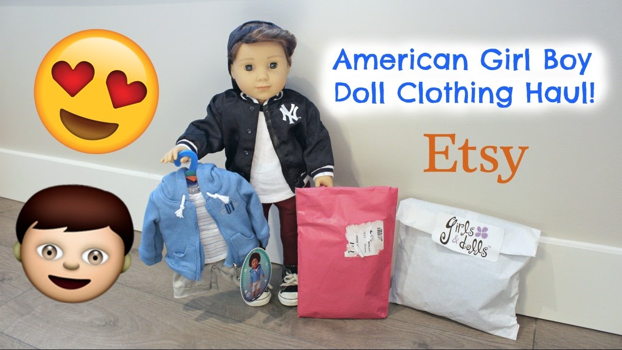 American Girl Logan BOY Doll Clothing HAUL Opening 👦🏻