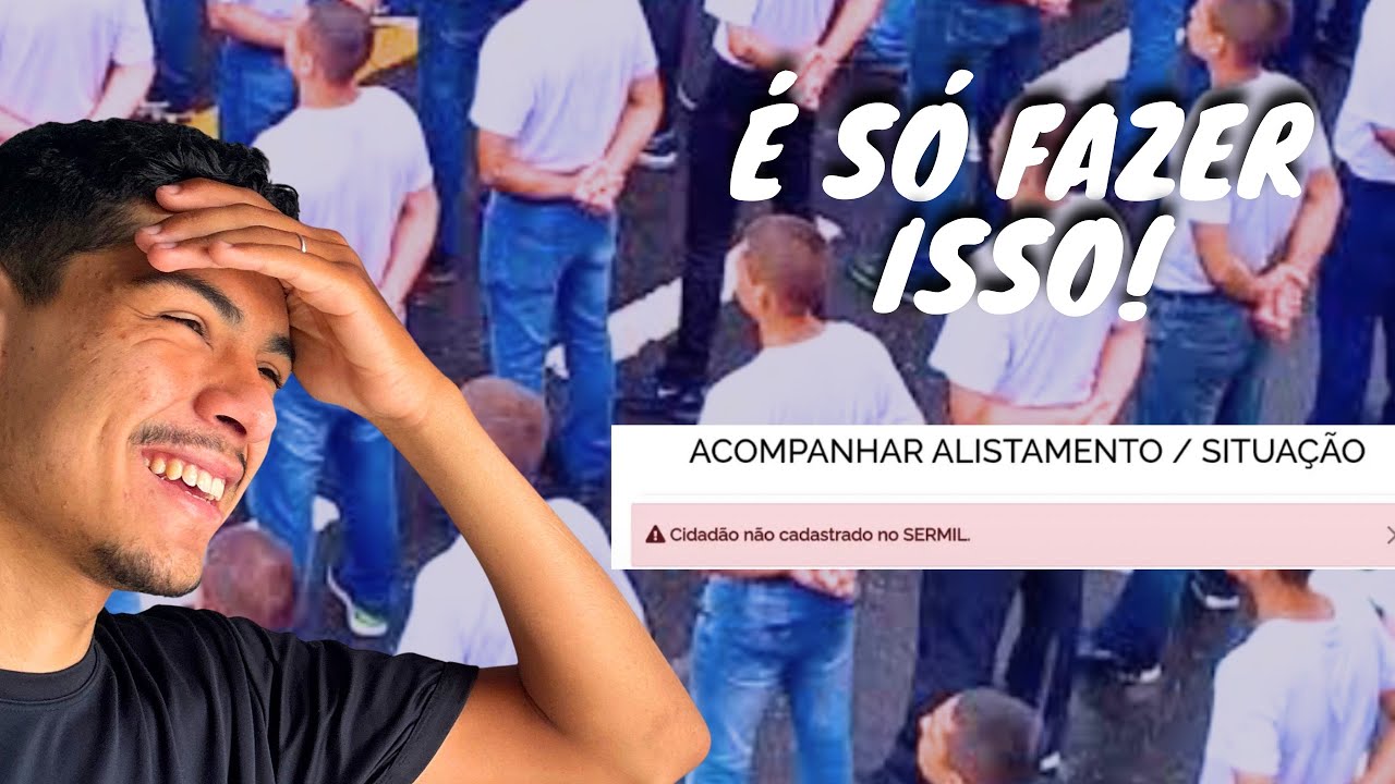 E AGORA ?  Cidadão não cadastrado no SERMIL! 