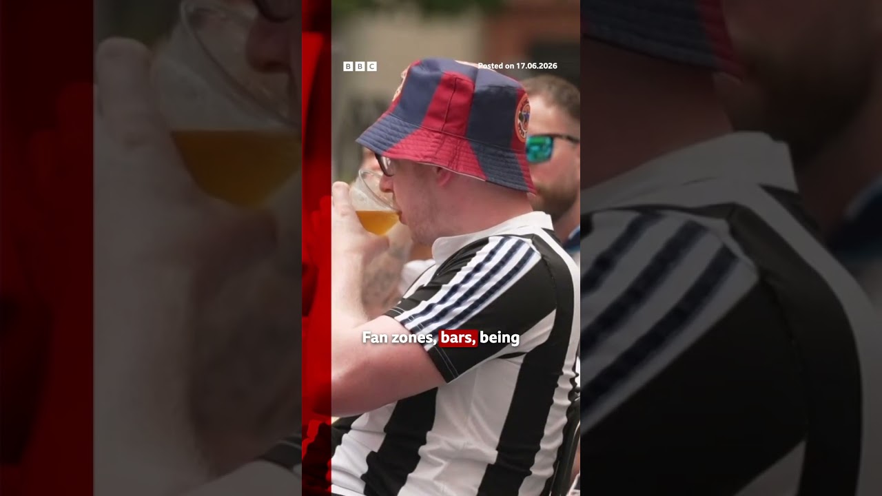 England fans have taken over Dallas ahead of their World Cup opening match. #BBCNews