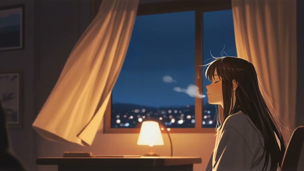 Rainy Night Lofi Piano 🌧️ Peaceful Music for Sleep, Relaxation and Calm Mind