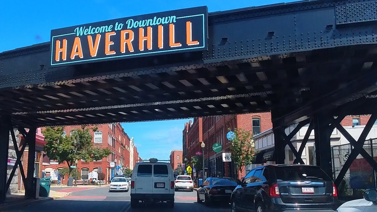 Exploring Haverhill Massachusetts | Downtown City Drive 4K POV
