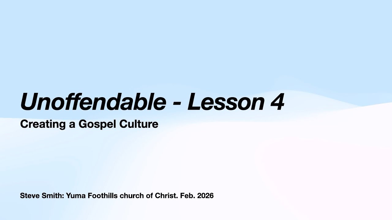 unoffendable   lesson 4