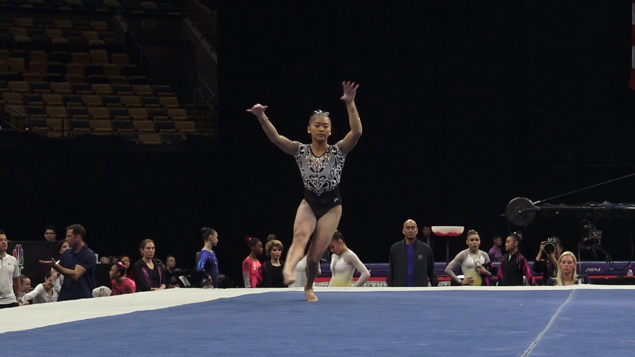 Sunisa Lee – Floor Exercise – 2018 U.S. Gymnastics Championships – Junior Women Day 2
