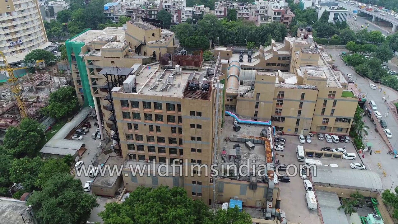 Trauma Centre of AIIMS - Aerial view of All India Institute of Medical Sciences
