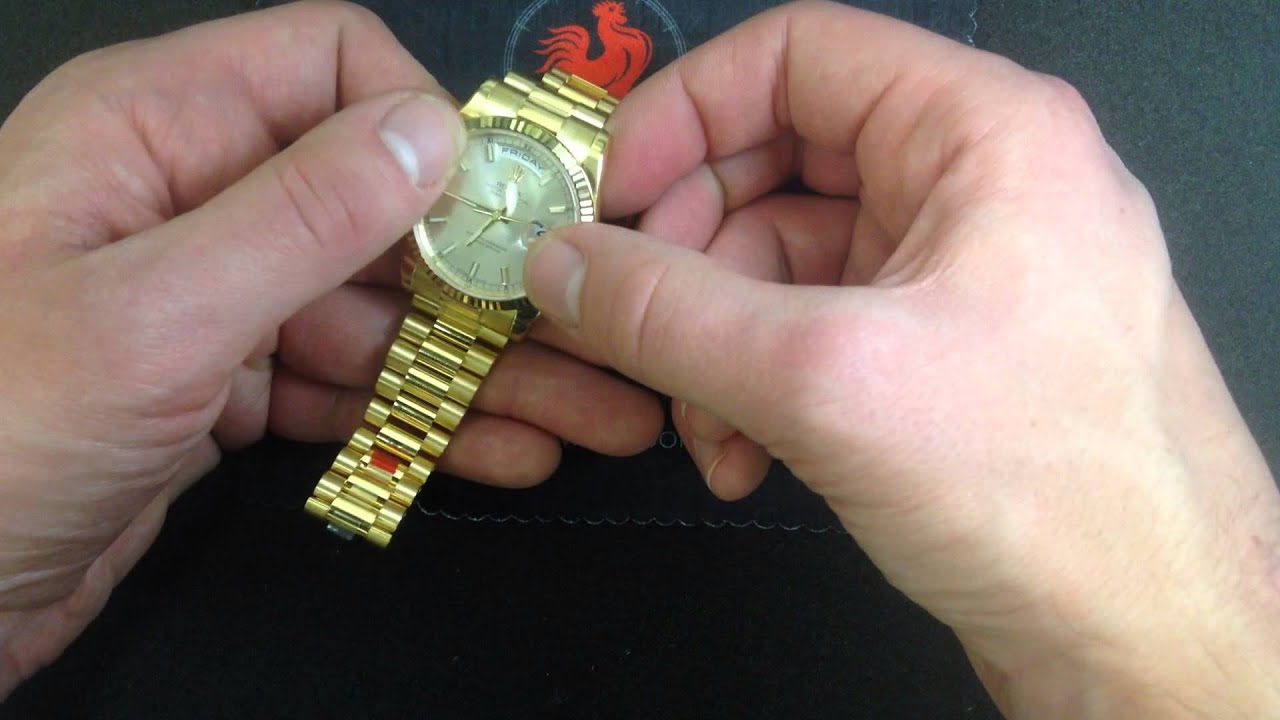 Rolex Oyster Perpetual Day-Date Yellow Gold 118238 Luxury Watch Review