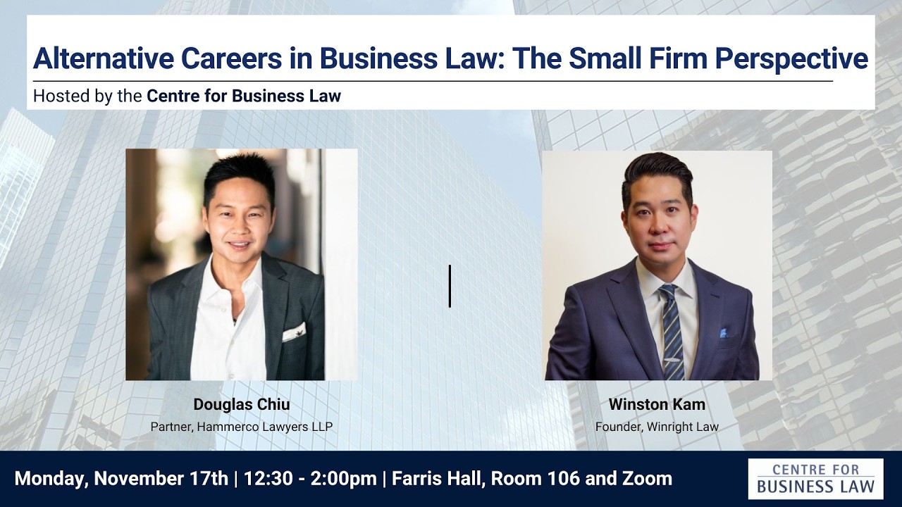Alternative Careers in Business Law: The Small Firm Perspective