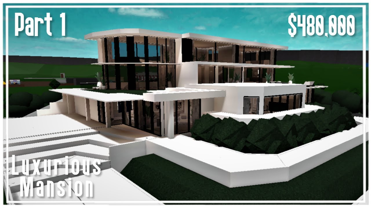Luxurious Modern Mansion | Welcome To Bloxburg | Part (1/4) | No Large Plot