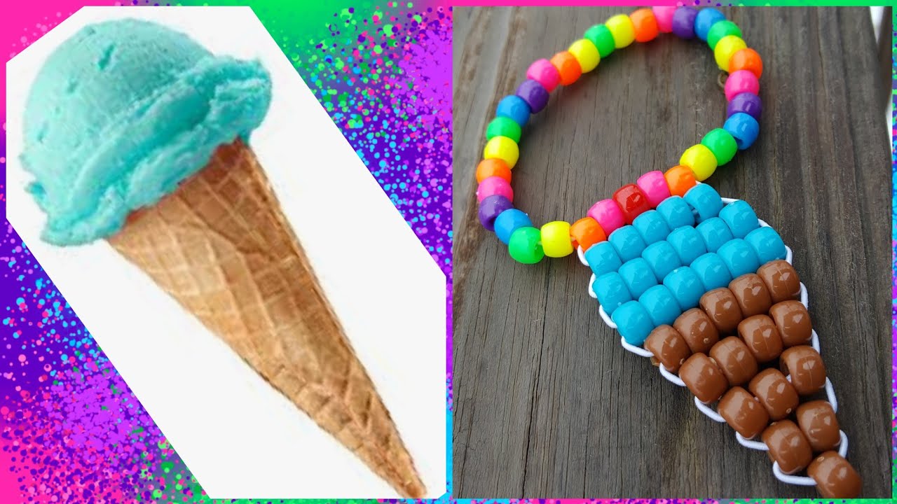 Ice cream cone kandi tutorial