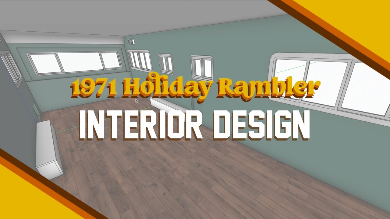Занимаюсь дизайном интерьера своего винтажного Holiday Rambler!