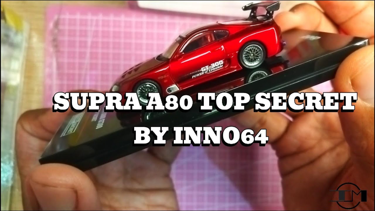 Unboxing and First Impressions review Scale Model Toyota Supra A80 Top Secret by Inno64