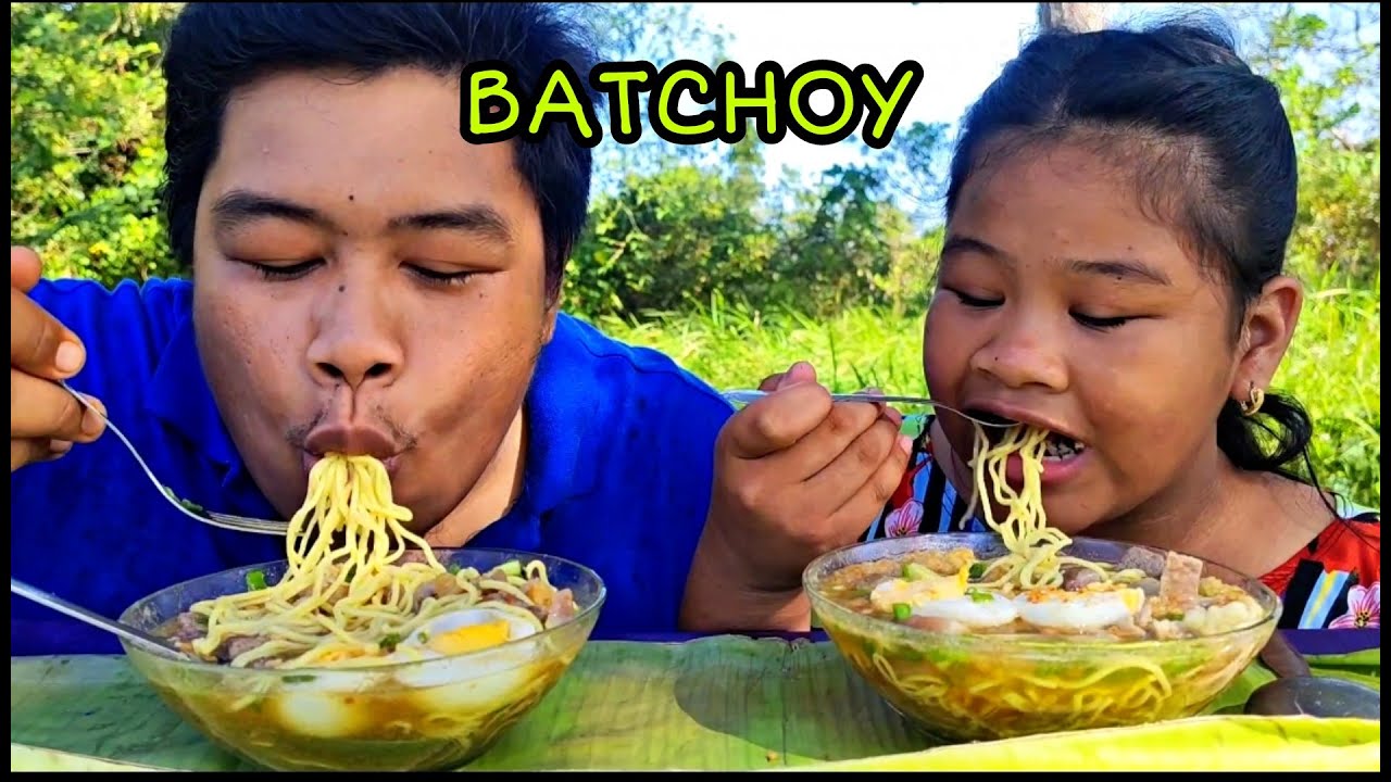 OUTDOOR COOKING|BATCHOY MUKBANG|Cooking and Eating ASMR #philippinecuisine #asmr #countryside