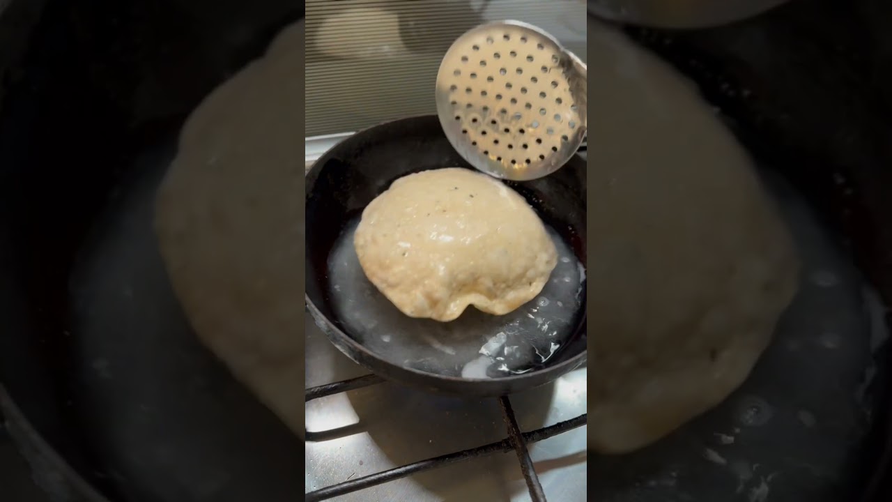 Fluffy Poori #food #kraftedkitchen #youtubeshorts #shorts