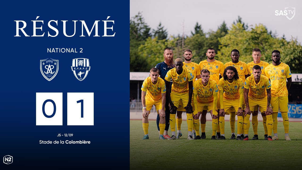 ⚽ Résumé | National 2 - J5 : SAS x EFAFC (0-1)