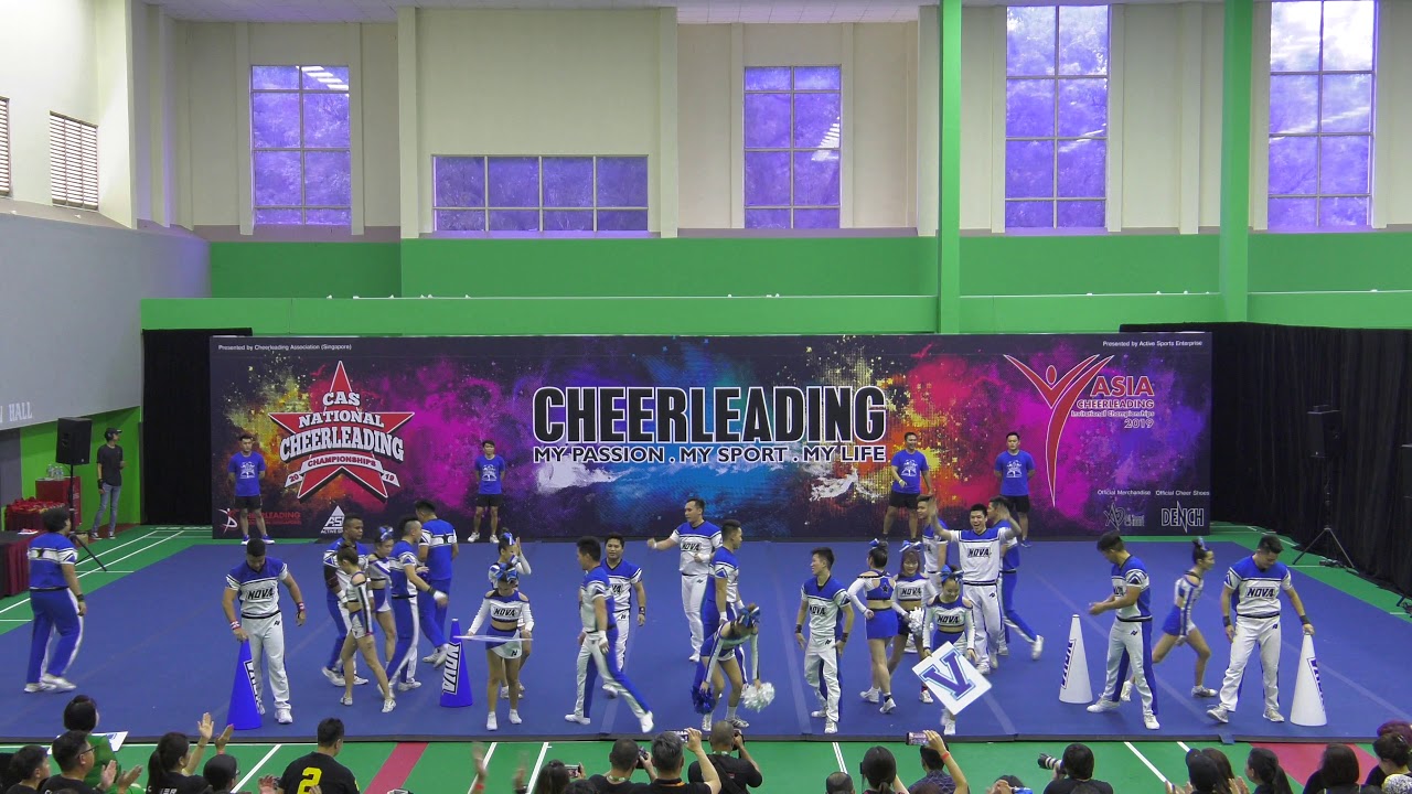 ACIC and CASNCC 2019   #77 Nova All Stars Cheerleading Team   Team Cheer Open Coed Premier 1