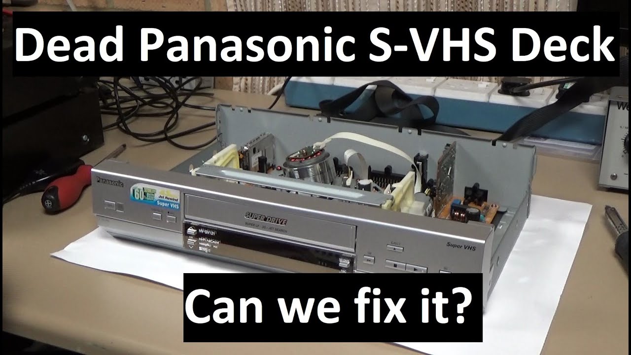 Ремонт блока питания деки Panasonic S-VHS NV-SV121 и 43-секундный тест перемотки Jet Rewind