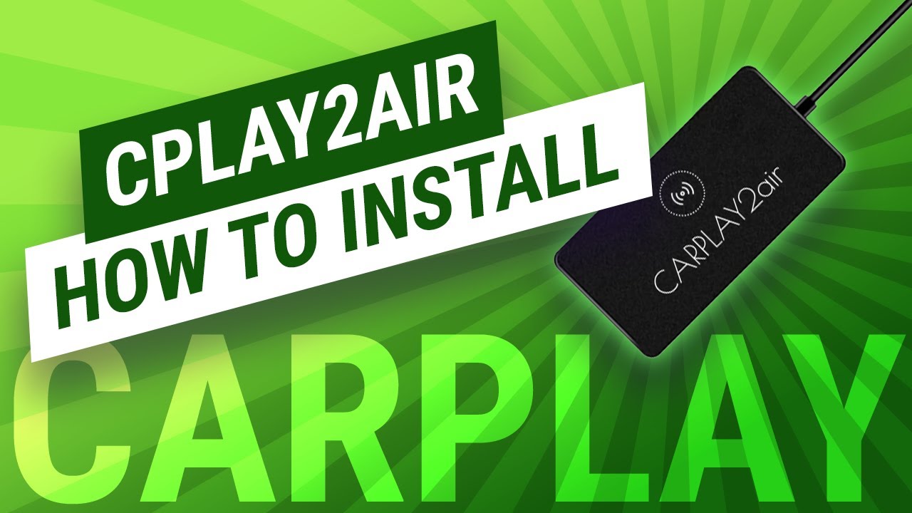 Как установить беспроводной адаптер Apple CarPlay CPLAY2air (CarPlay2Air)
