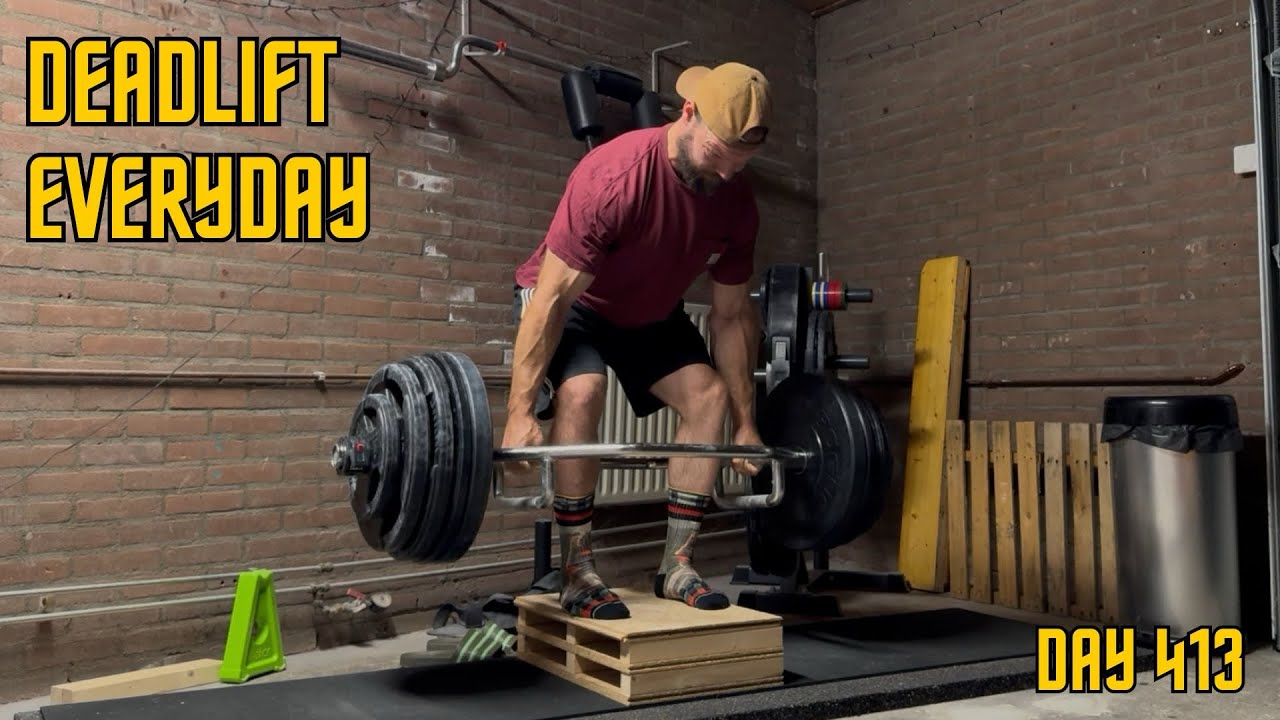 Deadlift Everyday Day 413: Deficit trap bar deadlifts are amazing