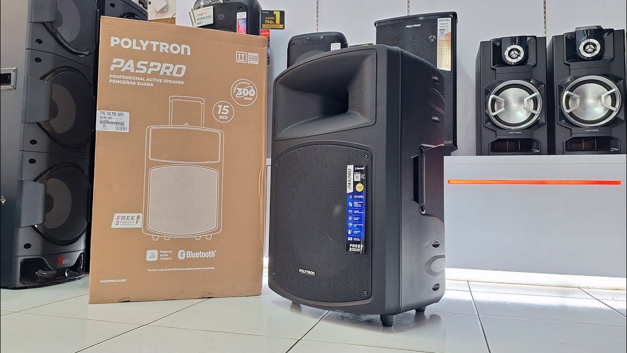 SPEAKER POLYTRON PASPRO 15GP3 TERBARU, SUDAH ADA CLIP DETECT
